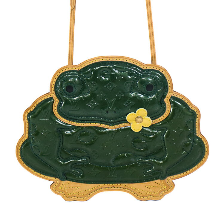 【美品】LOUIS VUITTON コント ドゥ フェ カエル ポシェット グラボ 蛙 カエル レディースバッグ ショ..
