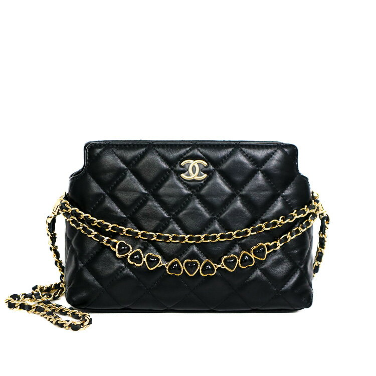 樂天商城 - 【極美品】CHANEL マトラッセ チェーンショルダーバッグ レディースバッグ ショルダーバッグ ラムスキン レザー ブラック ブランドバッグ 5337248JC3【中古】