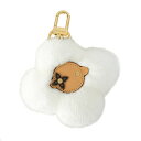 【新品同様】LOUIS VUITTON ヴィヴィエンヌ キーホルダー バッグチャーム M02300 ミンクファー ヌメ革 メタル ホワイト ブラウン ゴールド金...