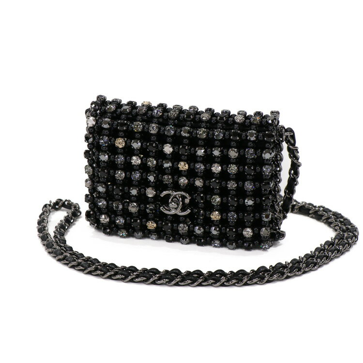 訳あり 非売品CHANEL 持ち手ビジュー横長ショルダー org.jpg