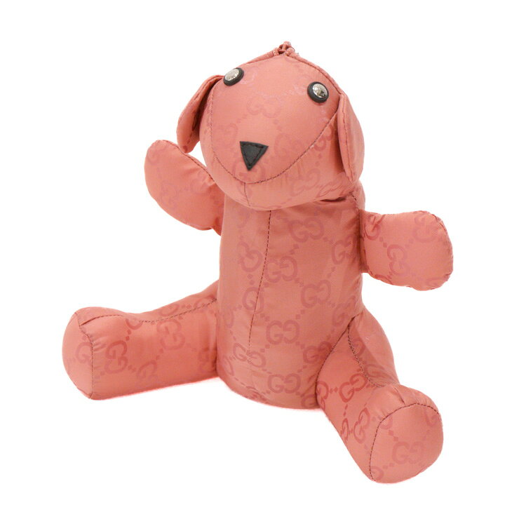 【極美品】GUCCI エコバッグ 熊 レディースバッグ ハンドバッグ トートバッグ 223669 ナイロン ピンク ブランドバッグ 5390110ME3【中古】