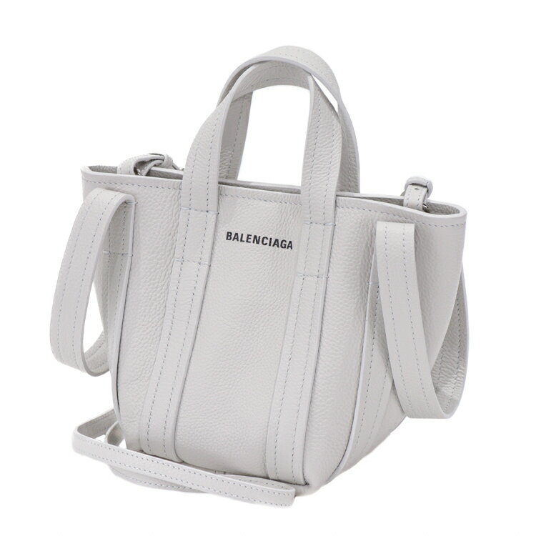 【極美品】BALENCIAGA バレンシアガ EVERYDAY 2.0 レディースバッグ クロスボディ ハンドバッグ ショルダーバッグ 781817 レザー ライトグレー 5442057ME4 【中古】