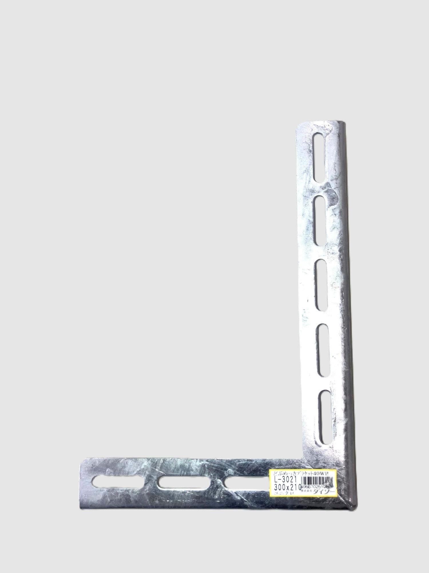 鋼材 Lブラケット どぶメッキブラケット NEXT-angle 40W L-3021（不等辺）3×40×300×210