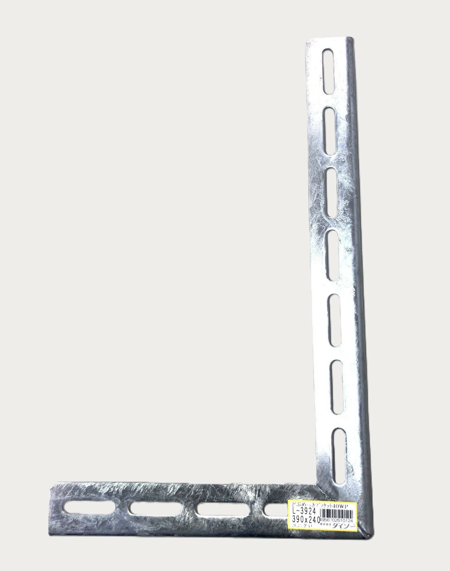 鋼材 Lブラケット どぶメッキブラケット NEXT-angle 40W L-3924（不等辺）3×40×390×240