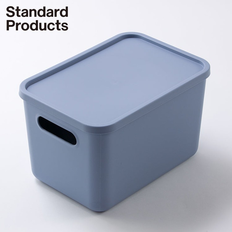 【Standard Products公式】R30ボックス 26cm×18cm×16cm ポリプロピレン ブルーグレー クールグレー | 収納ボックス おしゃれ シンプル 積み重ね スタッキング 整理 スタンダードプロダクツ スタプロ