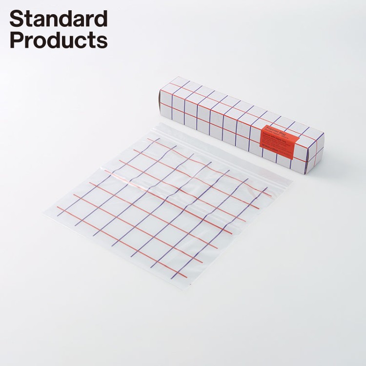 【Standard Products公式】ダブルジップフリーザーバッグ(グラフチェック、20枚) | フリーザーバッグ 保存袋 ジッパー 食品保存 冷凍 冷蔵 Wジップ Wジッパースタンダードプロダクツ スタプロ