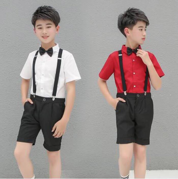 子供スーツ 2点セット フォーマル スーツ キッズ 男の子 フォーマルシャツ+オーバーオール上下 セット 発表会スーツ 入学式 入園式 こども 子供服フォーマルスーツ キッズスーツシャツ 七五三 ベビースーツ 結婚式 卒園式 110 120 130 140 150 160 170 180cm