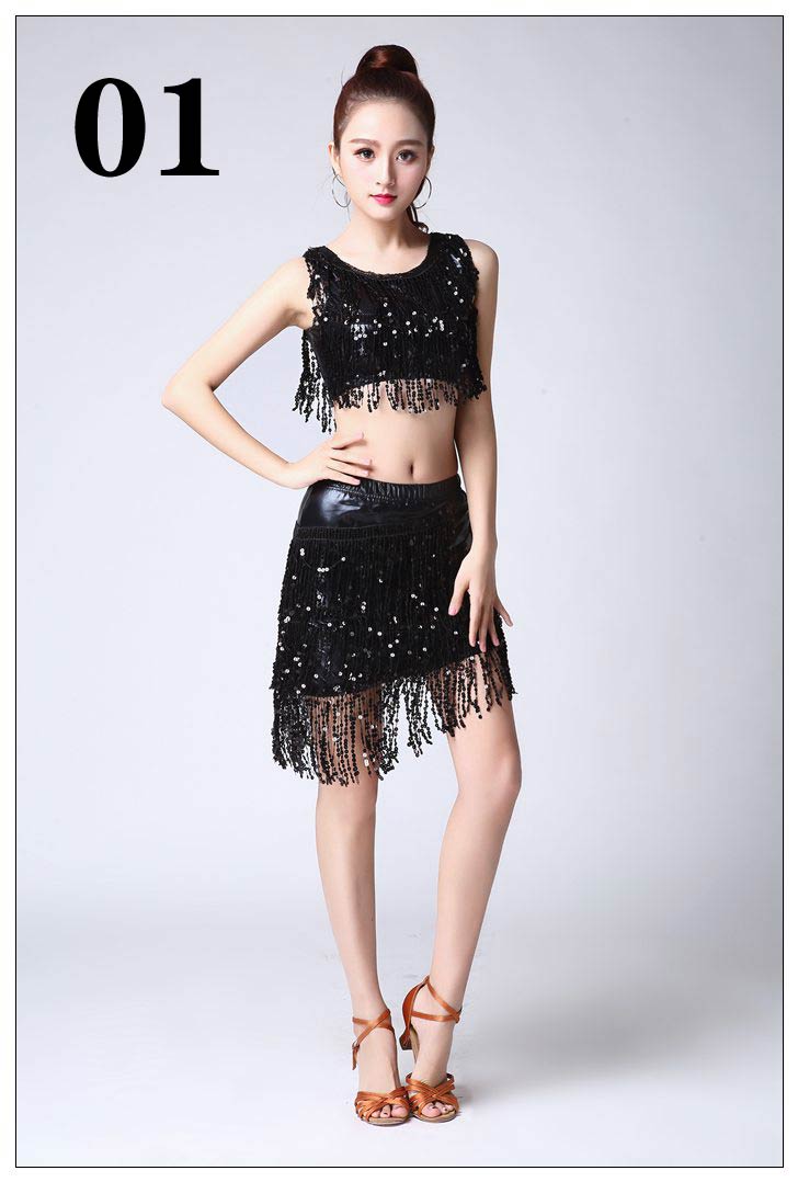 送料無料 社交ダンス衣装 コスプレ チアリーダー チアリーディング ダンス 野球 応援団 運動会 大人 仮装 ヒップホップ チアダンス ステージ 舞台 発表会フリンジ セクシーラテンダンス衣装上下 セットアップ