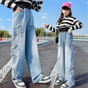 送料無料 子供服 デニム パンツ ボトムス/BOTTOMS ロングパンツ ジーンズ 女の子 デニム パンツ ファッション感 ジーンロングパンツ 子供ボトムス ジーンズ キッズ用 デニム パンツ カジュアルパンツ ガールズ ジュニア 子供 服 120cm130cm140cm150cm160cm170cm