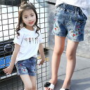 送料無料 女の子ジーンズ ショートパンツ 子供服 ボトムス/BOTTOMS パンツ/PANTS 子供 キッズショートパンツ デニム こども 子ども ジーンズ 無地シンプル パンツ デニムパンツ カジュアル デニム パンツ110cm120cm 130cm 140cm 150cm 160cm