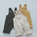 オーバーオール 子供服 サロペット コーデュロイ 女の子 男の子 キッズ ベビー オールインワン シンプル パンツ 長ズボンイエロー グレー ベージュキッズ 可愛い サロペット春夏秋 普段着男児 女児 男女兼用 オーバーオール 80 90 100 110 120 130