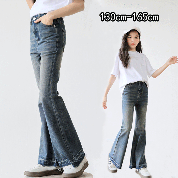 楽天市場】フレアパンツ デニム（キッズファッション｜キッズ