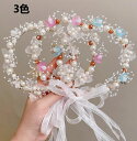 【送料無料】6色 花冠 ヘアバンド ヘッドドレス 花びら パール 結婚式 入学式 卒業式 パーティー レディース カチューシャ パール 花飾り カチューシャ お...