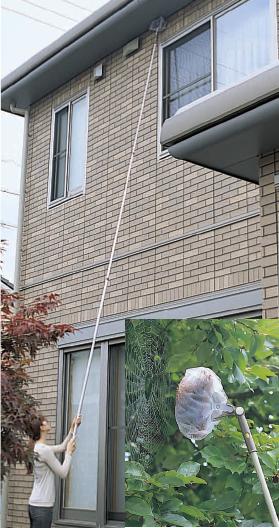 軒下・高い窓・吹き抜けにクモの巣取り4.7m　シート3枚付のサムネイル