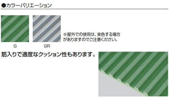 【送料無料】ゴム筋入長マット 幅1.2×20m 厚み3mm [2]