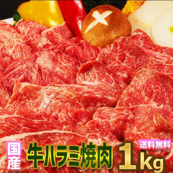 【送料無料 熨斗無料】国産牛 ハラミ 焼肉 用 1kg 味付【250g×4】お正月 4人〜6人前 BBQ用 柔らかい 美味しい 国産牛 焼肉用 1kg 激安 子供 お誕生日 お祝い お弁当 おかずに激安 格安 訳あり商品 お徳用 お土産 お中元 お歳暮 御礼 の1品に。