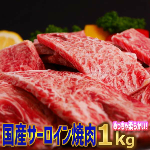 【送料無料 熨斗無料】激安！国産牛 旨味 サーロイン焼肉 味付1kg【250g×4】お正月 4人から6人前 BBQ用 ファミリセット お特用 自家製たれ 美味しい 激安 訳あり商品 子供 お弁当 おかずに お誕生日 お祝い お中元 お歳暮 御礼 お返し .国産牛 焼肉用