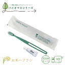 バイオマス はぶらし エコグリーン 230本 個包装 大量 まとめ買い 業務用 使い捨て 常備品 アメニティ ホテル 温泉 旅館 温浴施設 宿泊施設 来客 国産 防災備蓄 送料無料(4)