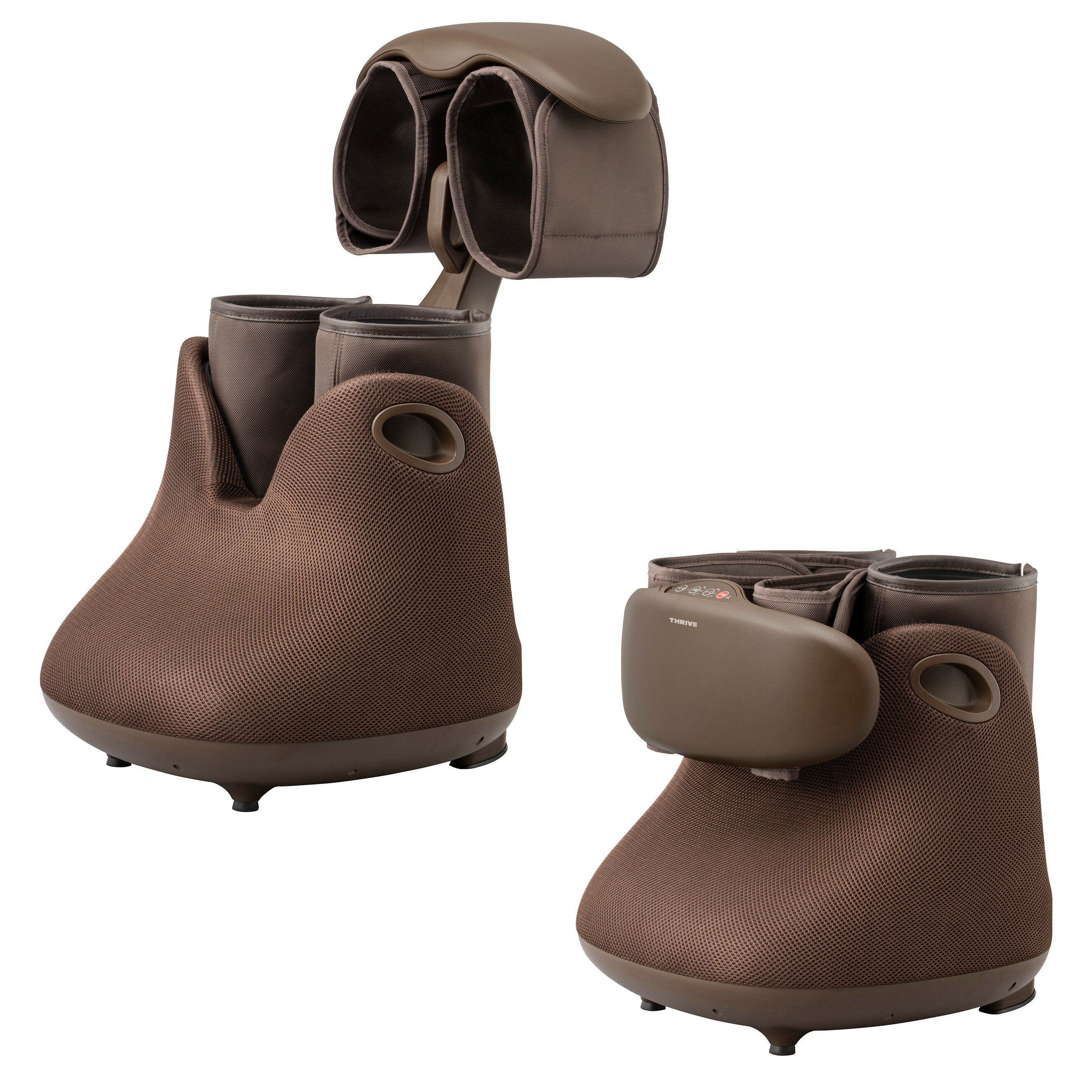 【ポイント10倍】【メーカー公式店】スライヴ フットマッサージャー MD-8761 ブラウン 管理医療機器 THRIVE エアー マッサージ 機 強め 疲労回復 マッサージ機 神経痛 筋肉痛 脚 足 フットマッサージ機 足裏 ふくらはぎ 太もも 土踏まず 足裏ふくらはぎ 足マッサージ器