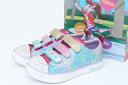 スケッチャーズ スニーカー ベルクロ カラフル 星スター スタッズ 靴 シューズ キッズ 女の子用 18cmサイズ マルチカラー SKECHERS 【中古】