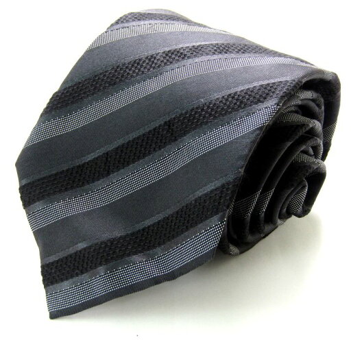 ヒューゴボス ブランドネクタイ ストライプ柄 イタリア製 メンズ グレー HUGO BOSS 【中古】 ヒューゴボス ブランドネクタイ ストライプ柄 イタリア製 メンズ グレー HUGO BOSS 【中古】