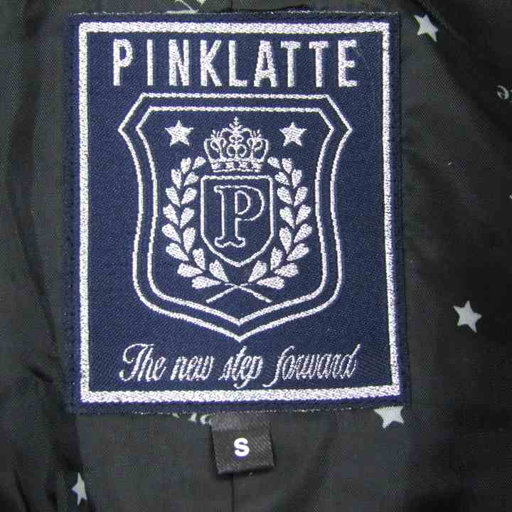 ピンクラテ 卒業式 入学式 フォーマルスーツ ジャケット 学院風 キッズ 女の子用 S160サイズ 黒 PINK-latte 【中古】