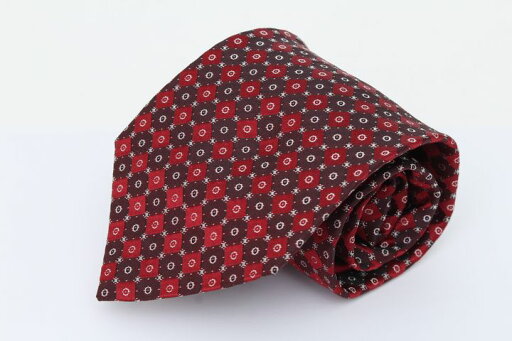 エルメネジルドゼニア ブランドネクタイ 総柄 格子柄 シルク メンズ ワインレッド Ermenegildo Zegna 【中古】 エルメネジルドゼニア ブランドネクタイ 総柄 格子柄 シルク メンズ ワインレッド Ermenegildo Zegna 【中古】