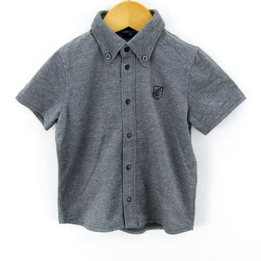 コムサイズム フォーマル 半袖シャツ ロゴ刺繍 学院風 ベビー 男の子用 90サイズ グレー COMME CA ISM 【中古】 コムサイズム フォーマル 半袖シャツ ロゴ刺繍 学院風 ベビー 男の子用 90サイズ グレー COMME CA ISM 【中古】