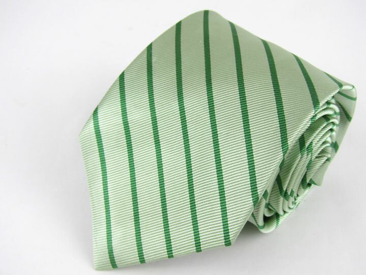 ジェイクルー ブランドネクタイ ストライプ柄 シルク メンズ グリーン J.CREW 【中古】