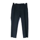 ナチュラルビューティーベーシック クロップドパンツ ウール混 ストレッチ ボトムス 黒 レディース Lサイズ ブラック NATURAL BEAUTY BASIC...