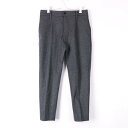 ノット テーバードパンツ ロングパンツ シンプル 無地 ボトムス ウール100% レディース 1サイズ グレー KNOTT 【中古】(4)