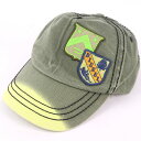 ディーゼル キャップ ワッペン コットン100% ブランド 帽子 キッズ 男の子用 カーキ DIESEL 【中古】