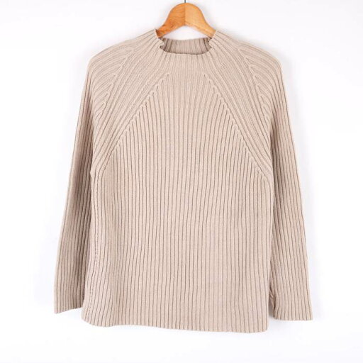 レプシィムローリズファーム ニット セーター 長袖 リブ 無地 トップス レディース Mサイズ ベージュ LEPSIM LOWRYS FARM 【中古】 レプシィムローリズファーム ニット セーター 長袖 リブ 無地 トップス レディース Mサイズ ベージュ LEPSIM LOWRYS FARM 【中古】