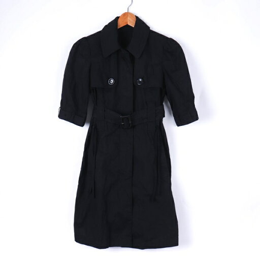 マウジー ワンピース 5分袖 コットン100% 無地 トップス 黒 レディース 1サイズ ブラック MOUSSY 【中古】 マウジー ワンピース 5分袖 コットン100% 無地 トップス 黒 レディース 1サイズ ブラック MOUSSY 【中古】