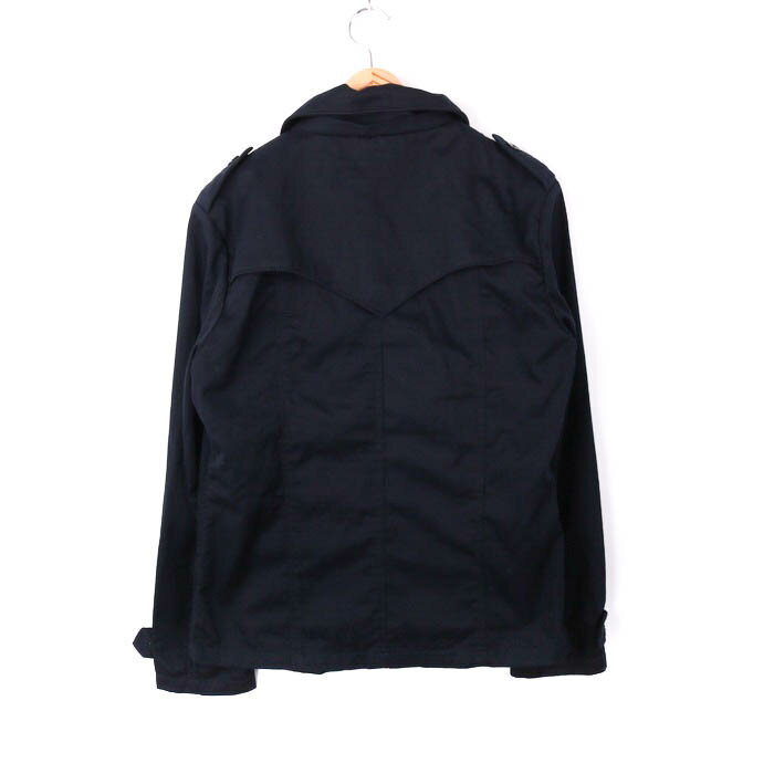 レイジブルー ピーコート ブルゾン ジャケット 無地 アウター 黒 メンズ Lサイズ ブラック RAGEBLUE 【中古】