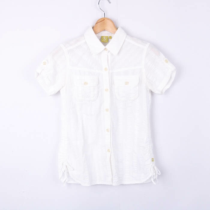 エーグル 半袖シャツ トップス レディース Sサイズ ホワイト AIGLE 【中古】