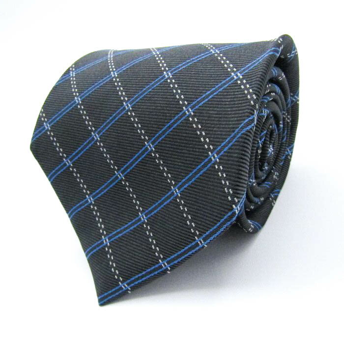 ブリックハウス ブランド ネクタイ シルク 格子柄 東京シャツ メンズ グレー BRICK HOUSE 【中古】