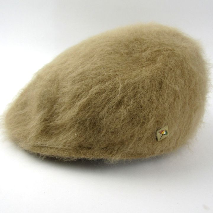 アーノルドパーマー ハンチング キャップ シャギー ロゴ アンゴラ混 ブランド 帽子 メンズ 57.5cmサイズ ブラウン Arnold Palmer 【中古】