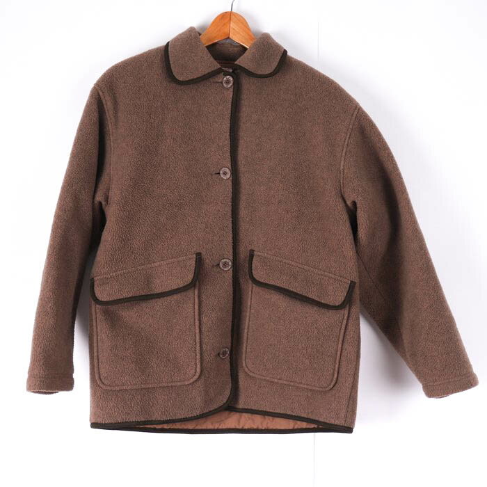 フォックスファイヤー ブルゾン ジャケット キルティング アウター アウトドア レディース Lサイズ ブラウン FoxFire 【中古】