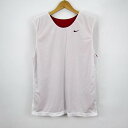 ナイキ タンクトップ リバーシブル ドライフィット メッシュ スポーツウエア メンズ Mサイズ ホワイト×レッド NIKE 【中古】