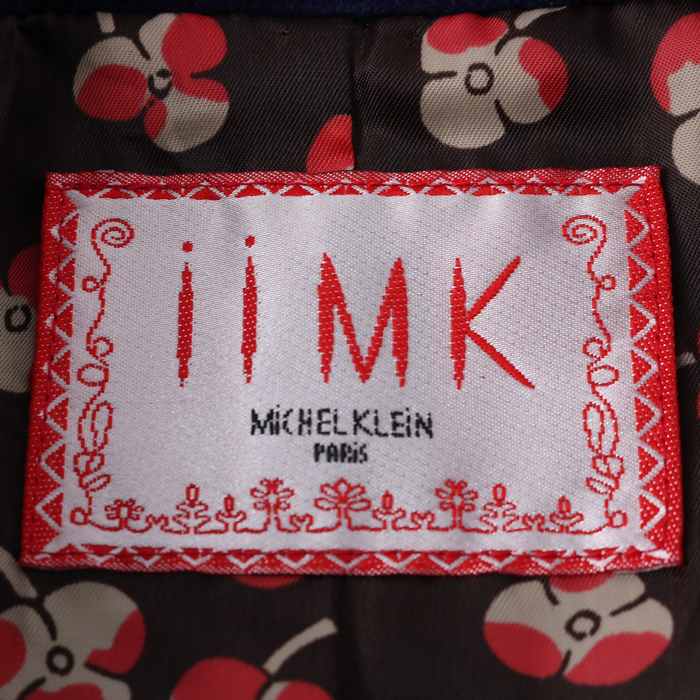 アイアイエムケー カバーオール ブルゾン ジャケット ストレッチ アウター レディース 40サイズ ネイビー iiMK 【中古】