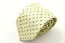 シンプルフレーズクラバット ブランドネクタイ チェック柄 格子柄 小紋柄 シルク メンズ ベージュ SIMPLE PHRASE CRAVAT 【中古】(4)