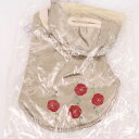 わんくろ 未使用 小型犬用ウエア ペット服 花柄 SSサイズ 京都くろちく ベージュ wankuro 【中古】
