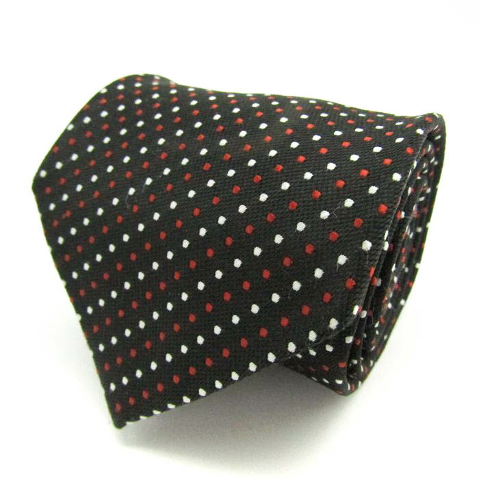 シンプルフレーズクラバット ブランド ネクタイ ドット柄 メンズ ブラック SIMPLE PHRASE CRAVAT 【中古】