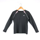 【4/20 11:00から 50%OFFクーポン】ミズノ Tシャツ 長袖 裏メッシュ スポーツウエア トップス レディース Mサイズ グレー Mizuno 【中古】