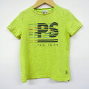 【4/20 11:00から 50%OFFクーポン】ポールスミス 半袖Tシャツ ロゴT キッズ 男の子用 5Aサイズ イエロー Paul Smith 【中古】