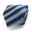 シンプルフレーズクラバット ブランド ネクタイ ストライプ柄 グラデ メンズ ネイビー SIMPLE PHRASE CRAVAT 【中古】(4)