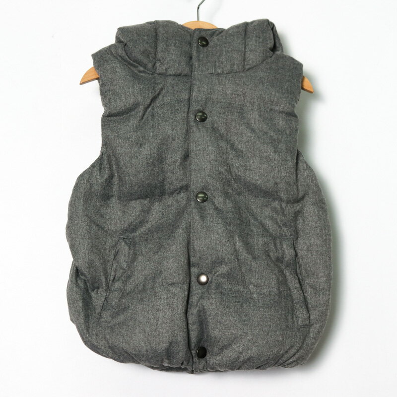 エムピーエス ダウンベスト アウター フード付き キッズ 男の子用 120サイズ グレー MPS 【中古】