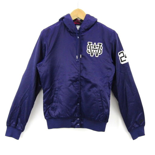 ナイキ スタジャン ブルゾン ジャケット ジャンパー スポーツウエア アウター レディース Mサイズ パープル NIKE 【中古】 ナイキ スタジャン ブルゾン ジャケット ジャンパー スポーツウエア アウター レディース Mサイズ パープル NIKE 【中古】