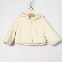 ギャップ ファージャケット ショートコート アウター ベビー 女の子用 18-24M/90サイズ オフホワイト GAP 【中古】